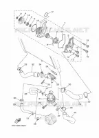 WATERPUMP / HOSES for Yamaha MT09 TRACER 2015