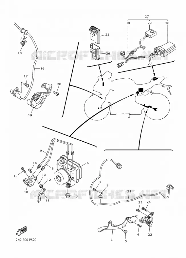 ELECTRICAL 3 Yamaha MOTO 1000 2015 R1M  YZF-R1M