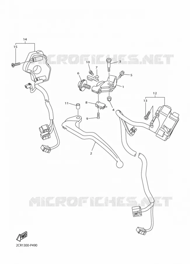 SWITCH / LEVER Yamaha MOTO 1000 2015 R1M  YZF-R1M