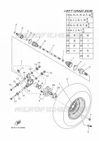REAR WHEEL for Yamaha KODIAK 2016