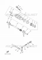 GEAR SHIFT SELECTOR DRUM / FORKS for Yamaha GRIZZLY 2016