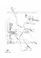 HANDLEBAR & CABLES for Yamaha GRIZZLY 2016