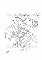 REAR FENDER for Yamaha GRIZZLY 2016