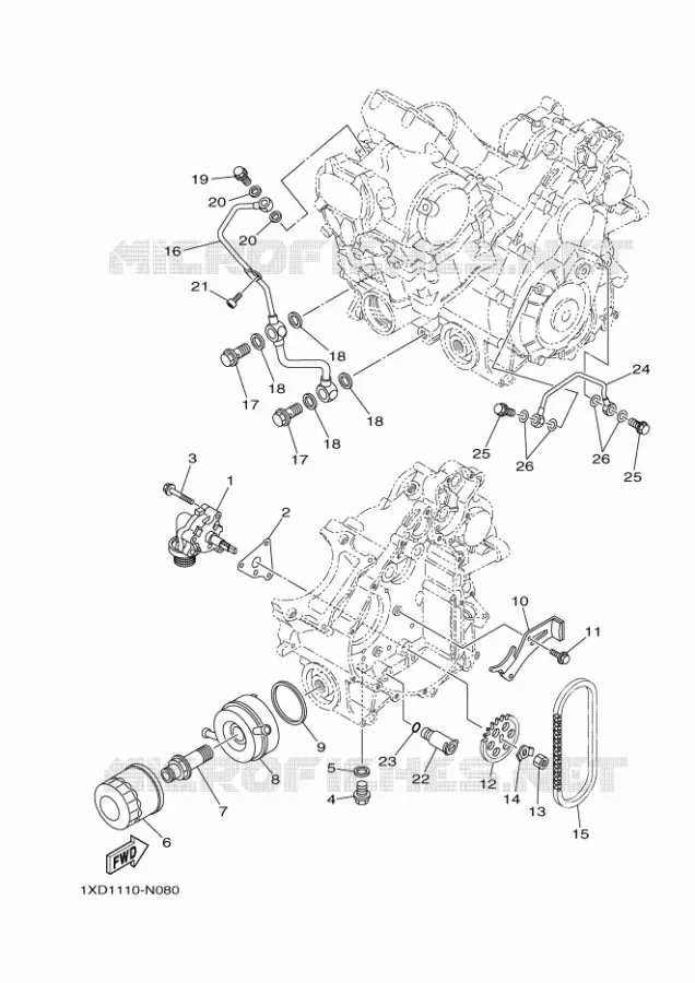 OIL PUMP Yamaha SIDE BY SIDE 700 2015 VIKING  YXM700EYXM700PHF