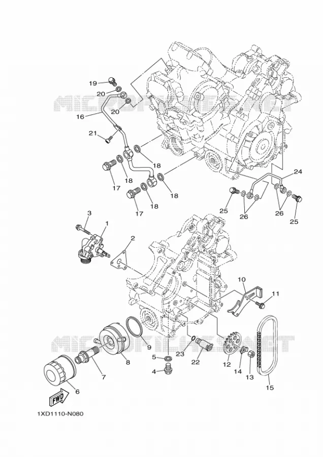 OIL PUMP Yamaha SIDE BY SIDE 700 2014 VIKING  YXM700EYXM700PHE