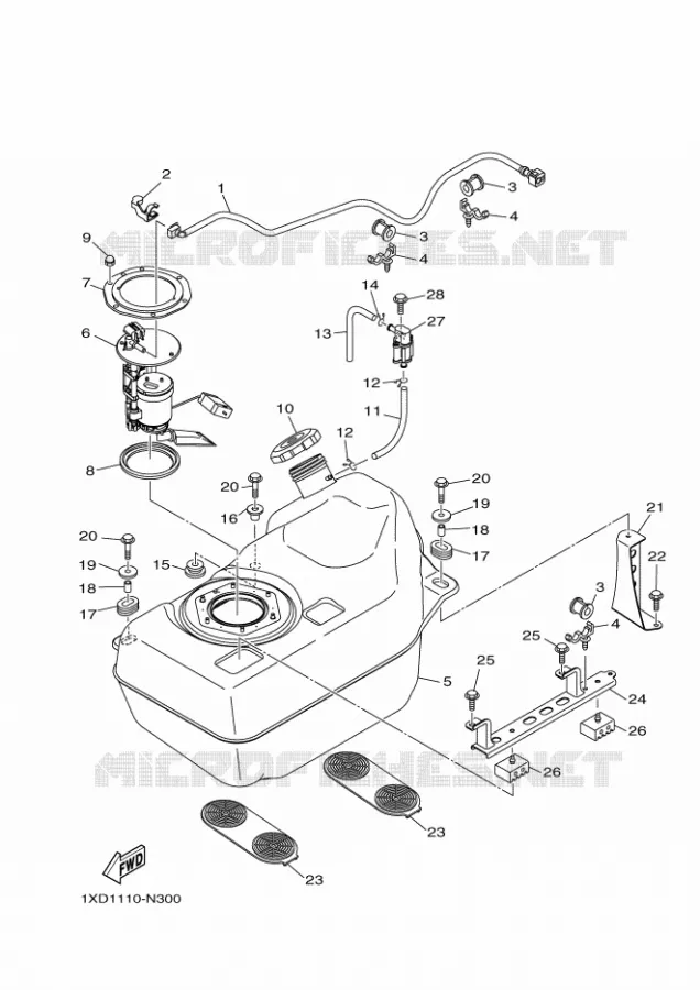 FUEL TANK Yamaha SIDE BY SIDE 700 2015 VIKING  YXM700ESYXM700PSF