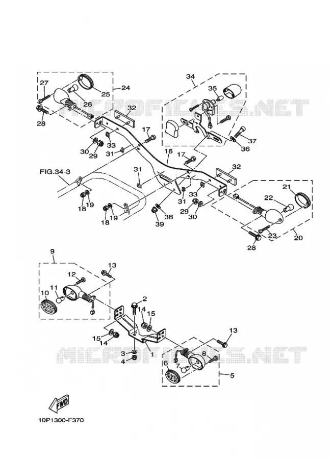 INDICATOR Yamaha QUAD 350 2007 RAPTOR  YFM350R