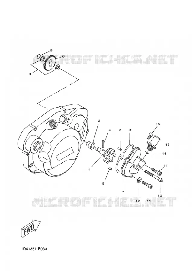 WATERPUMP / HOSES Yamaha MOTO 50 2009 DTR  DT50R