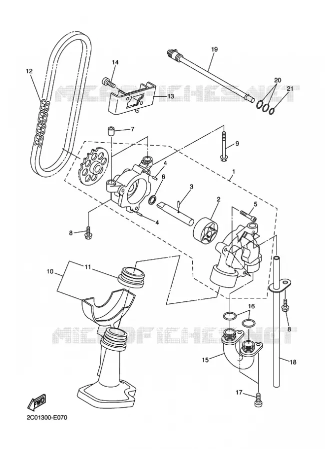 OIL PUMP Yamaha MOTO 600 2010 R6  YZF-R6