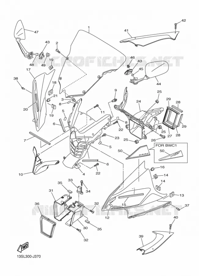COVER 1 Yamaha MOTO 600 2011 R6  YZF-R6
