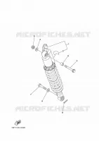 REAR SHOCK ABSORBER for Yamaha YFZ450R 2009