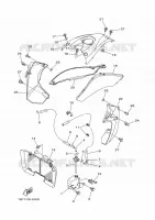 SIDE COVER for Yamaha YFZ450R 2009