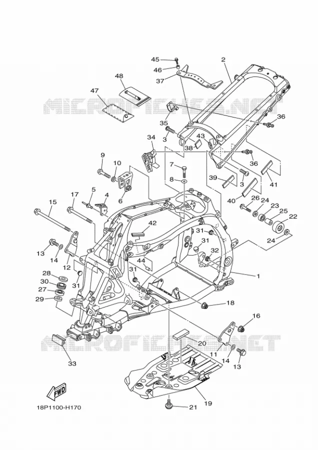 FRAME Yamaha QUAD 450 2012 YFZ R  YFZ450R