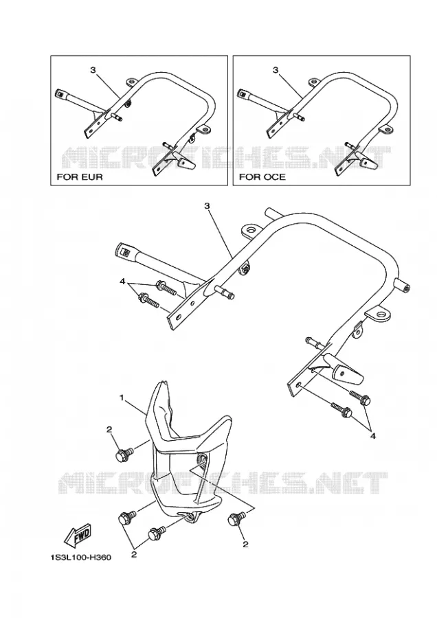 BUMPER Yamaha QUAD 700 2011 RAPTOR  YFM700R