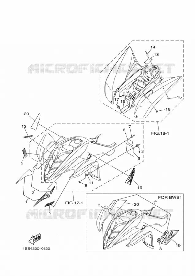STICKER / LABEL 1 Yamaha QUAD 350 2011 RAPTOR  YFM350