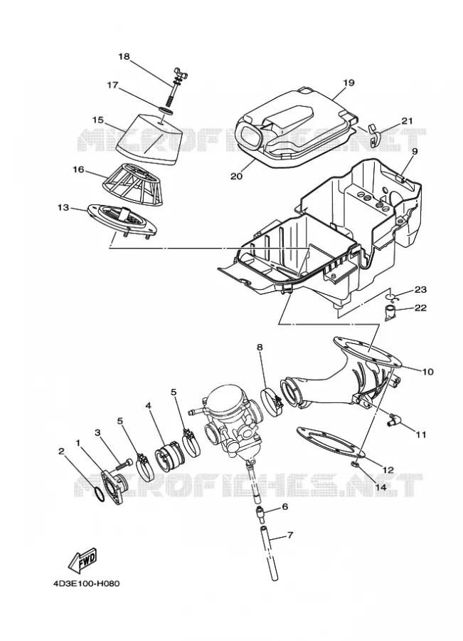 INTAKE Yamaha QUAD 250 2011 RAPTOR  YFM250R