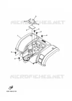 REAR FENDER for Yamaha GRIZZLY 2005