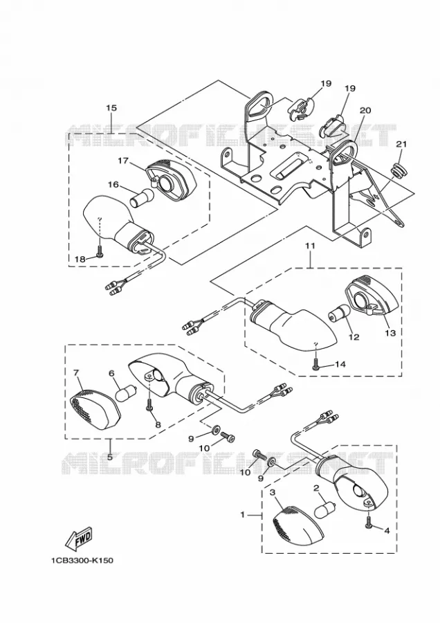 INDICATOR Yamaha SCOOTER ELECTRIC 2011 ED06  EC-03