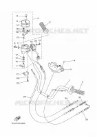 HANDLEBAR & CABLES for Yamaha GRIZZLY 2014