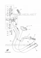 HANDLEBAR & CABLES for Yamaha GRIZZLY 2015