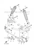 REAR SHOCK ABSORBER for Yamaha GRIZZLY 2007