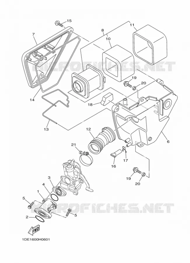 INTAKE Yamaha MOTO 110 2009 CRUX  YD110S