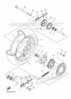 REAR WHEEL for Yamaha XJ6 2014