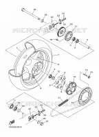 REAR WHEEL for Yamaha XJ6 2014