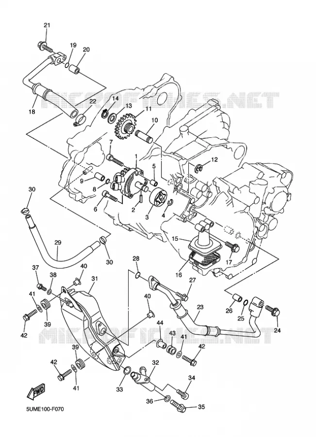 OIL PUMP Yamaha MOTO 250 2014 WRF  WR250F