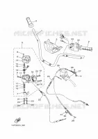 HANDLEBAR & CABLES for Yamaha GRIZZLY 2014