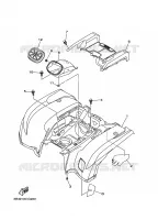 REAR FENDER for Yamaha GRIZZLY 2014