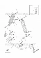 REAR SHOCK ABSORBER for Yamaha GRIZZLY 2014