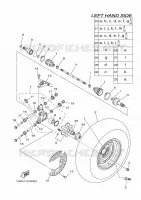 REAR WHEEL for Yamaha GRIZZLY 2014