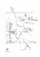HANDLEBAR & CABLES for Yamaha GRIZZLY 2015