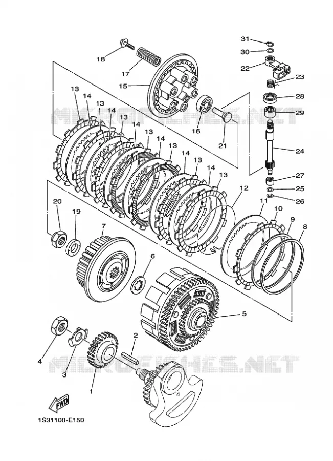 STARTER CLUTCH Yamaha QUAD 700 2006 RAPTOR  YFM700RYFM700RV