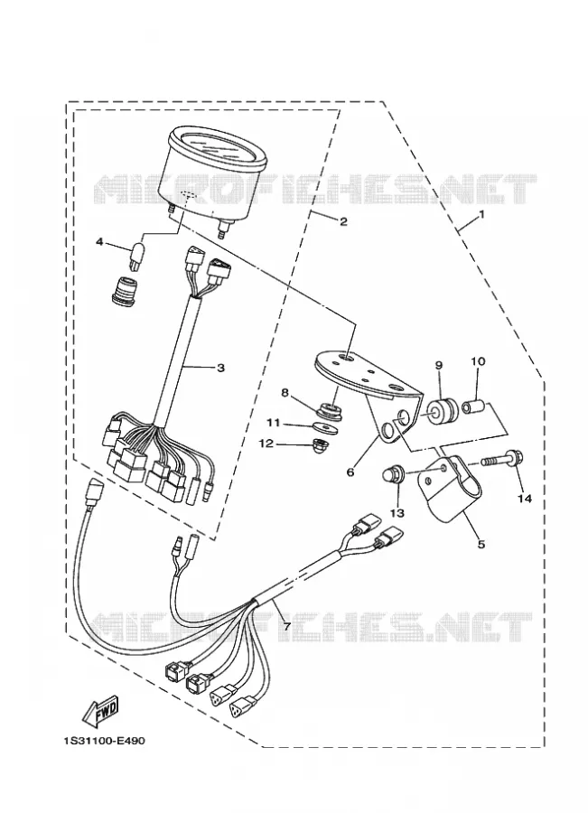 OPTIONAL PARTS - METER Yamaha QUAD 700 2008 RAPTOR  YFM700RYFM70RSPX