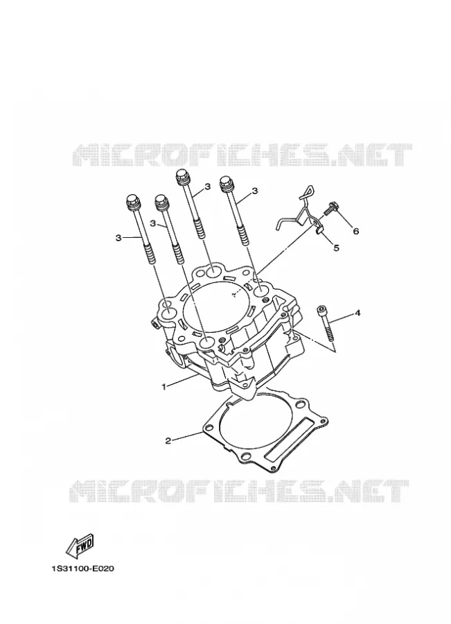 CYLINDER Yamaha QUAD 700 2009 RAPTOR  YFM700RYFM70RY