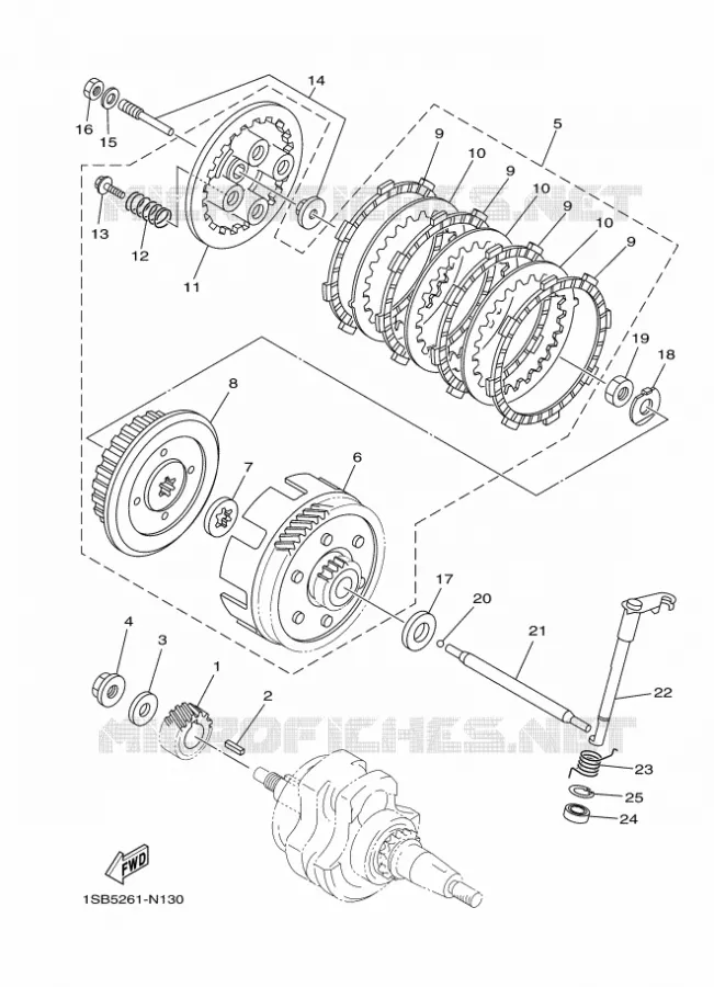 STARTER CLUTCH Yamaha MOTO 125 2017 XTZ  XTZ125E