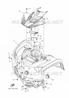 FRONT FENDER for Yamaha GRIZZLY 2013