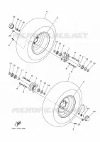 FRONT WHEEL for Yamaha GRIZZLY 2013
