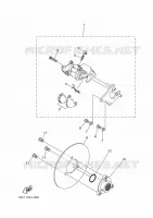REAR BRAKE CALIPER for Yamaha GRIZZLY 2013