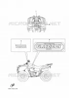 STICKER for Yamaha GRIZZLY 2013