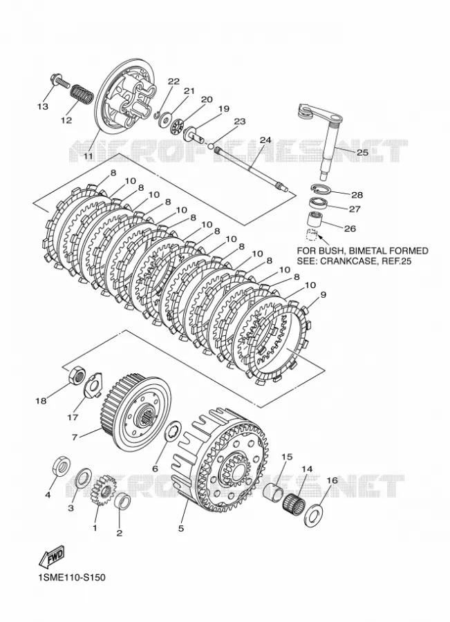 STARTER CLUTCH Yamaha MOTO 250 2017 YZF  YZ250F