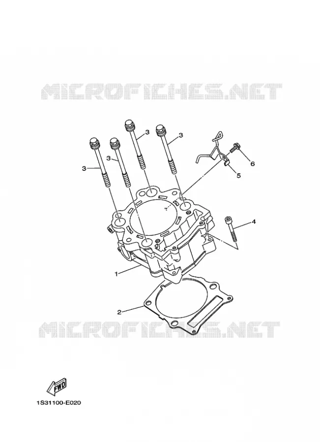 CYLINDER Yamaha QUAD 700 2014 RAPTOR  YFM700RYFM700RSE