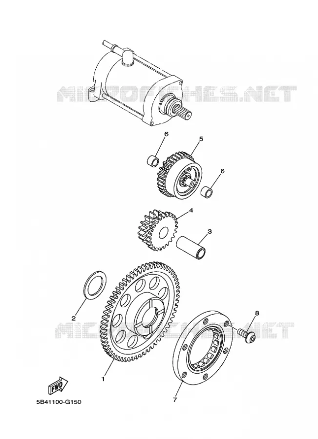 STARTER CLUTCH Yamaha SIDE BY SIDE 700 2014 VIKING EPS SE  YXM700ESVIKING EPS SE