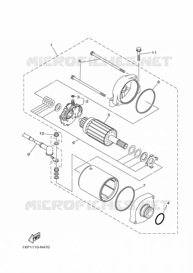 STARTER MOTOR Yamaha SIDE BY SIDE 700 2014 VIKING EPS SE  YXM700ESVIKING EPS SE