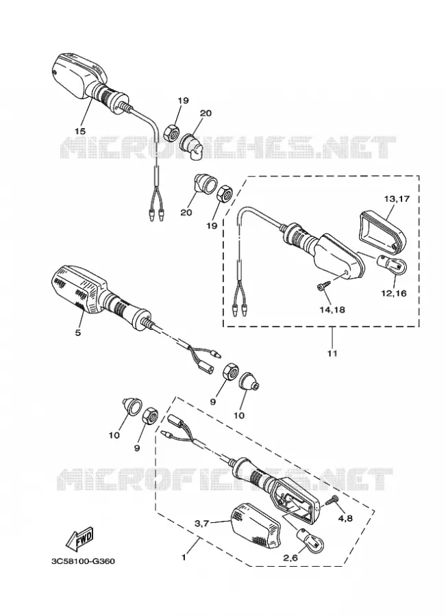 INDICATOR Yamaha MOTO 250 2016 XT  XT250