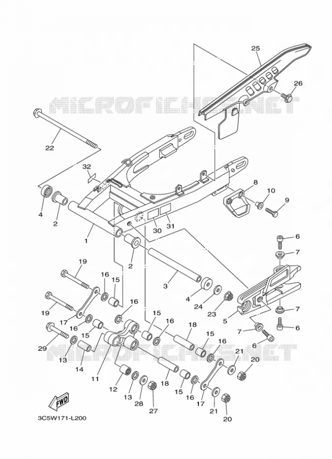 SWINGARM Yamaha MOTO 250 2016 XT  XT250