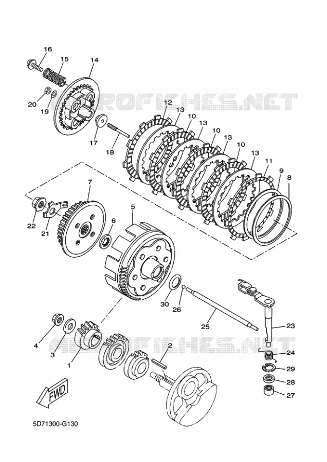 STARTER CLUTCH Yamaha MOTO 125 2009 WR-R  WR125R