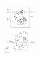 REAR BRAKE CALIPER for Yamaha XMAX 2012